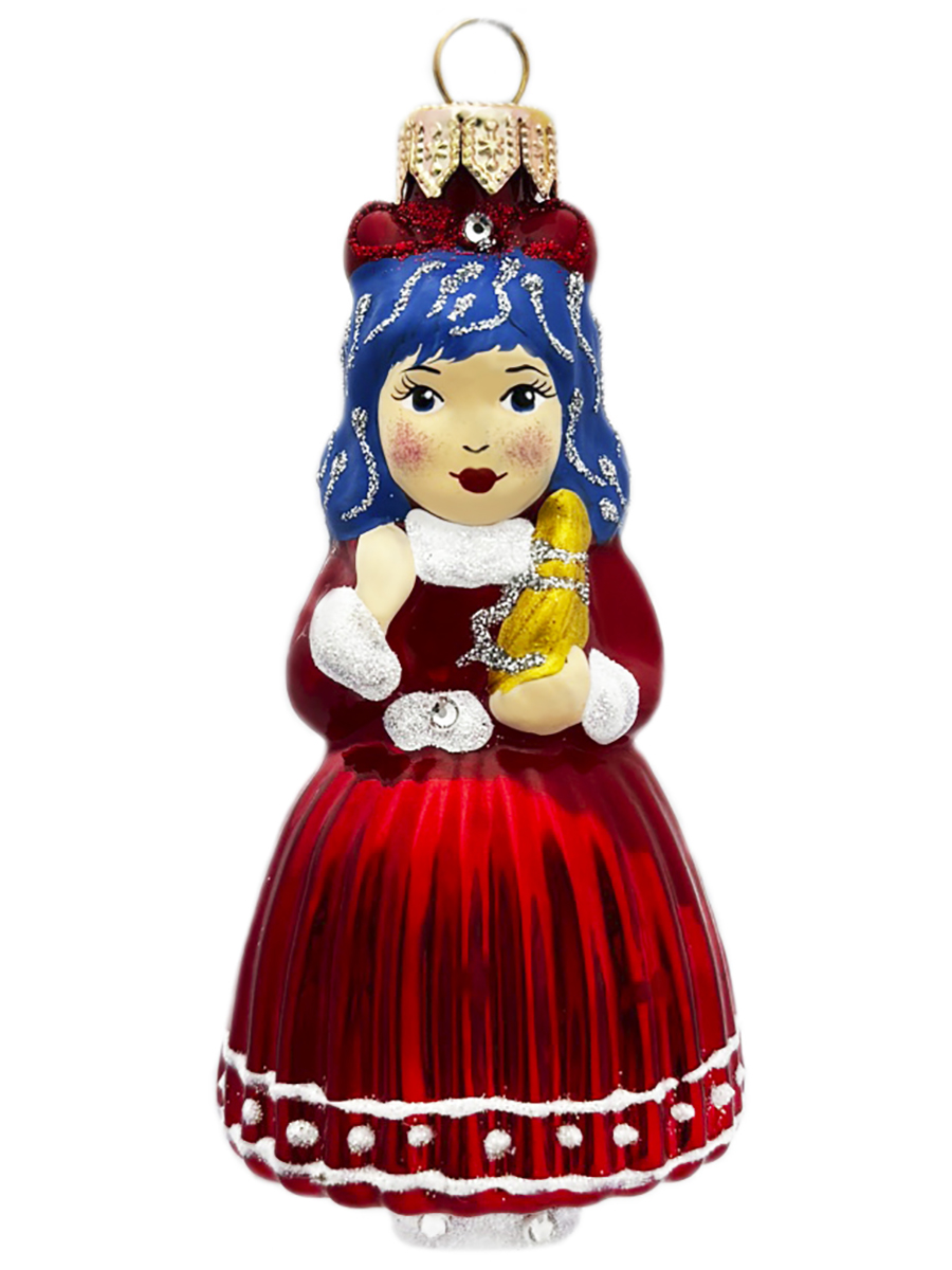 Елочное украшение Девочка с бантом 161525304